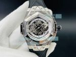 HB Factory Swiss Replica Hublot Big Bang Sang Bleu 45MM White Dial Watch